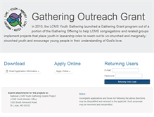 Tablet Screenshot of gatheringgrants.lcms.org